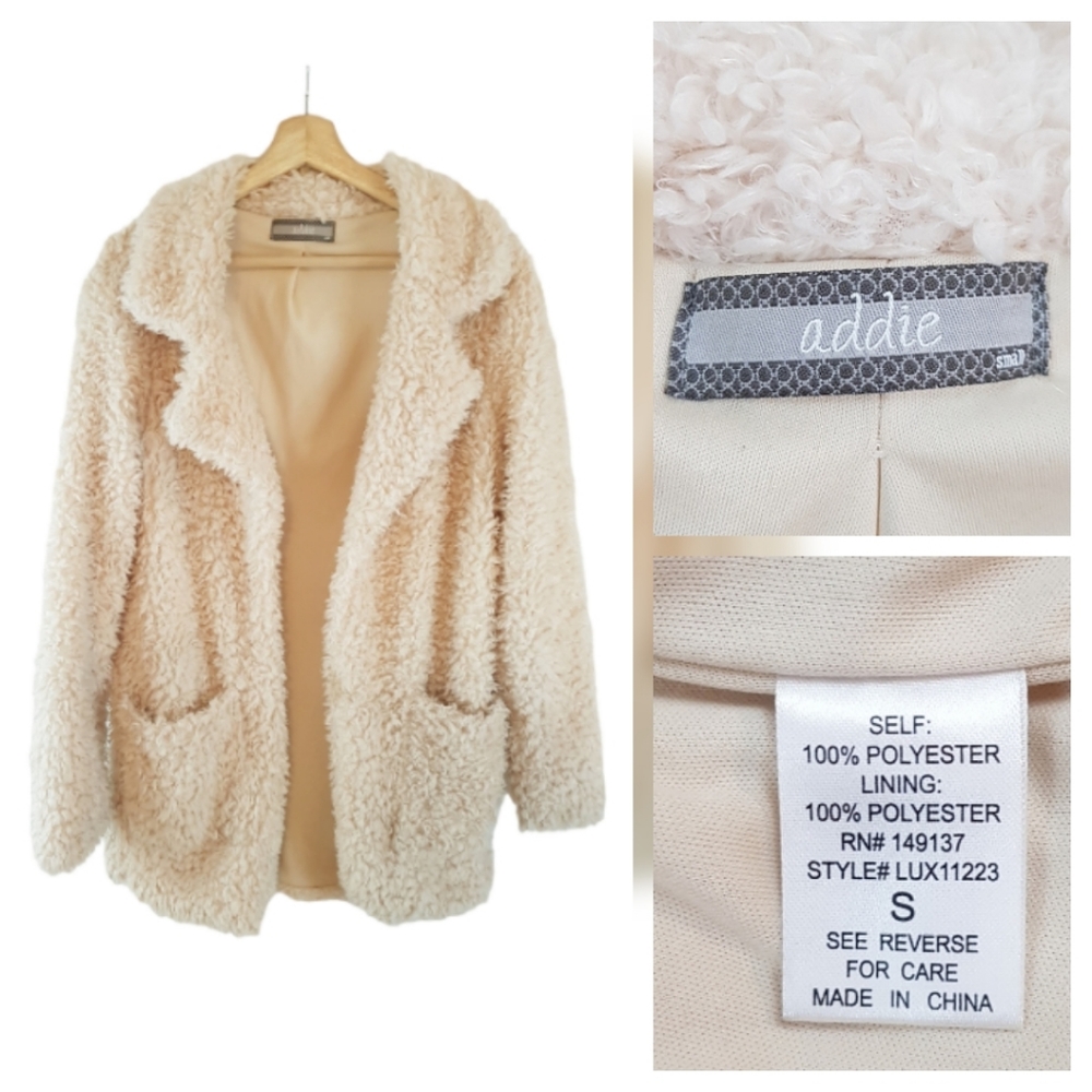 Oversized Teddy Bear Coat S